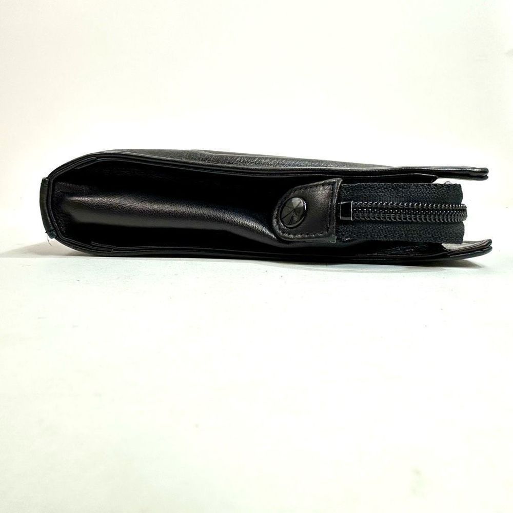 Vintage Pierre Cardin Black Leather Clutch - Picture 5 of 10
